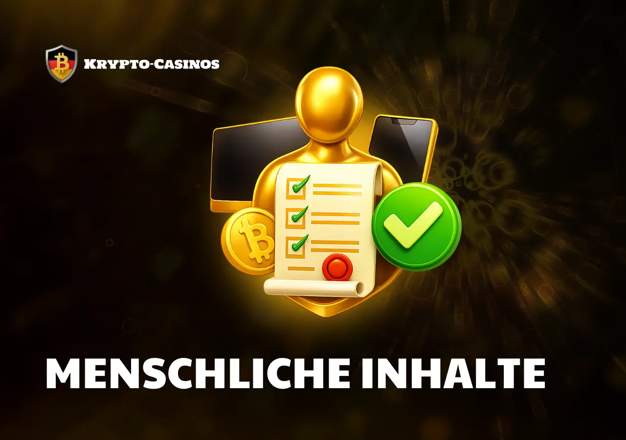 Menschliche Prüfung von Krypto-Casinos
