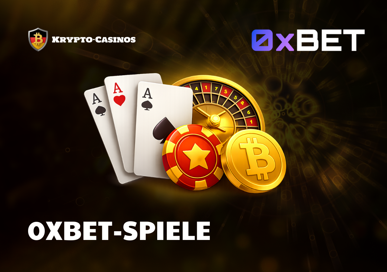 0xBet bietet umfangreichen Spielekatalog