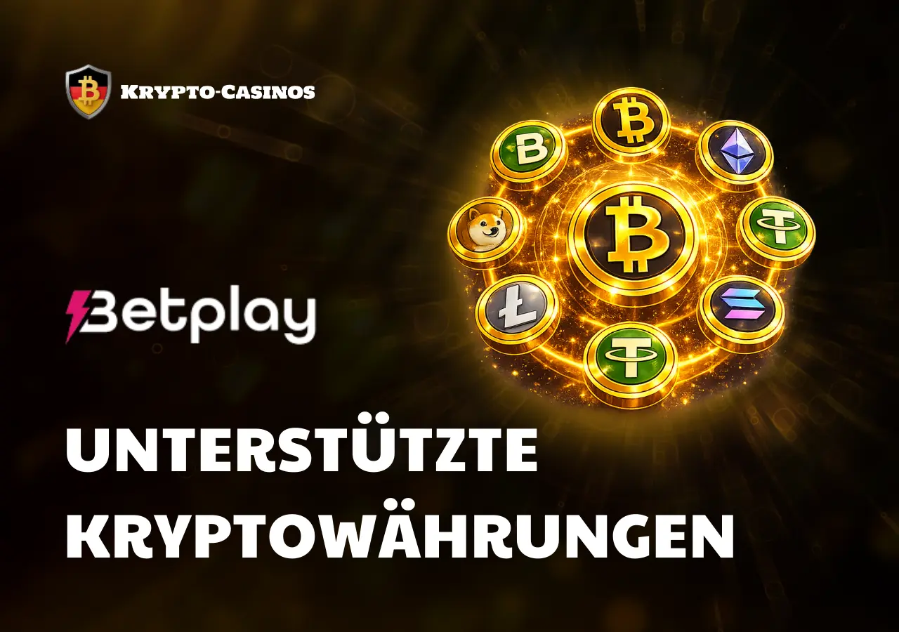 Breite Auswahl unterstützter Kryptowährungen